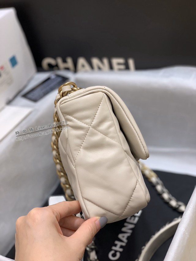 Chanel專櫃新款小號19bag手袋 1160小號 香奈兒原廠山羊皮手提肩背斜挎鏈條女包 djc5252